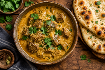Beef Korma with Fresh Coriander