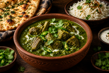 Indian Green Lamb Curry